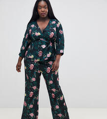 Широкие брюки из комплекта с цветочным принтом Fashion Union Plus 1236325