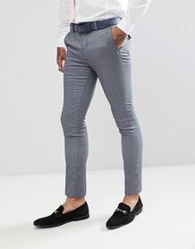 Светло-серые облегающие жаккардовые брюки Rudie - Серый 1153097