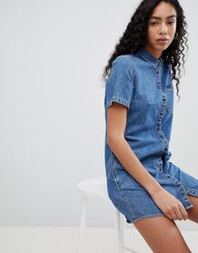 Джинсовое платье на пуговицах Calvin Klein Jeans - Синий 1264449