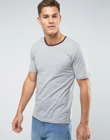 Меланжевая футболка Troy - Серый 1114565