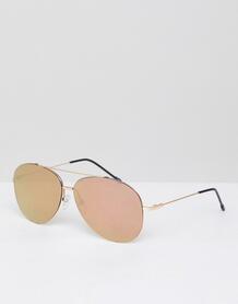 Солнцезащитные очки‑авиаторы цвета розового золота Jeepers Peepers 1231209