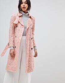 Кружевное пальто ASOS DESIGN - Розовый 1216594