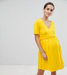 Плиссированное приталенное платье с запахом ASOS DESIGN Maternity Asos Maternity 1246100