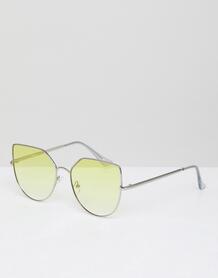 Большие солнцезащитные очки кошачий глаз с желтыми стеклами Jeepers Pe Jeepers Peepers 1211360
