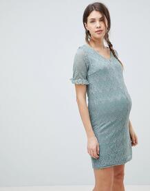 Свободное кружевное платье для кормящих мам Mamalicious - Зеленый Mama Licious 1260047