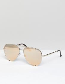 Золотистые солнцезащитные очки-авиаторы Quay Australia X Desi Perkins 1220239