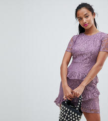 Кружевное платье Fashion Union Petite - Фиолетовый 1221543