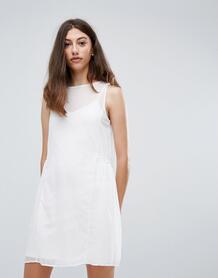 Сетчатое платье Pieces Eila - Белый 1150131