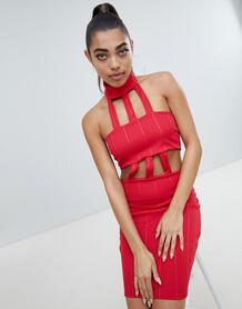 Красное облегающее платье Lasula - Красный 1257112