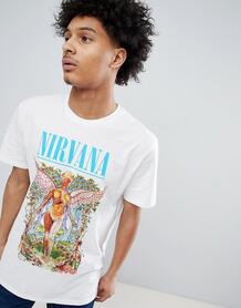 Длинная футболка с принтом ASOS DESIGN Nirvana In Utero - Белый 1232792