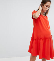 Свободное платье с асимметричным подолом Glamorous - Оранжевый Glamorous Bloom 1222913