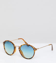 Круглые солнцезащитные очки с синими стеклами South Beach - Мульти 1220336