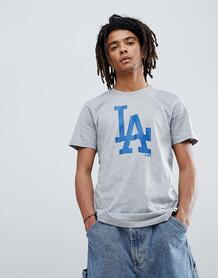 Серая футболка с большим логотипом New Era LA Dodgers - Серый 1267589