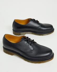 Черные туфли с 3 парами люверсов Dr.Martens 1461 PW - Черный Dr. Martens 1240243