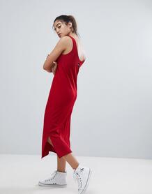 Трикотажное платье с логотипом Calvin Klein Jeans - Красный 1242021