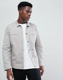 Куртка с карманами на груди Selected Homme - Серый 1240459