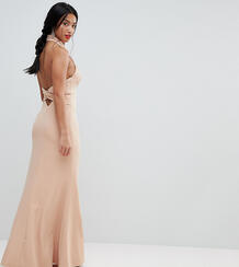 Платье с открытой спиной Jarlo Petite - Розовый 1214572
