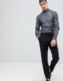 Приталенная рубашка с принтом Calvin Klein - Серый 1001875