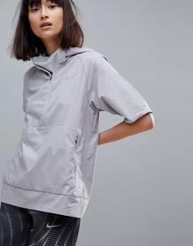 Серая куртка с короткими рукавами Nike Running Flex Essential - Серый 1151039