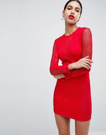 Кружевное облегающее платье AX Paris - Красный 1255185