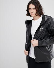 Черная непромокаемая куртка с капюшоном Herschel Supply Co Forecast Herschel Supply Co. 1241653