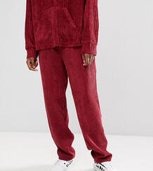 Бордовые вельветовые брюки Reclaimed Vintage Inspired - Красный 1231229
