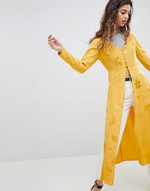Жаккардовый пиджак Miss Selfridge - Желтый 1250709