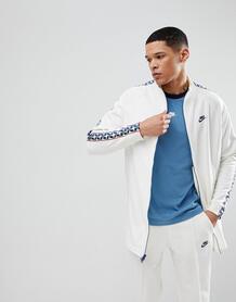 Белая спортивная куртка с полосками сбоку Nike AJ2681-133 - Белый 1153582