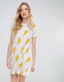 Платье-футболка с принтом Cheap Monday - Белый 1125926