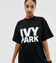 Черная oversize-футболка с логотипом Ivy Park - Черный 1217614