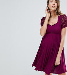 Приталенное плиссированное платье с кружевными вставками ASOS MATERNIT Asos Maternity 1214943