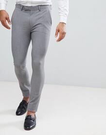 Серые строгие брюки супероблегающего кроя ASOS - Серый ASOS DESIGN 1175888