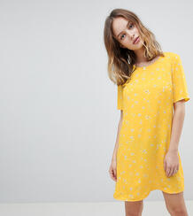 Свободное платье с цветочным принтом Glamorous Petite - Желтый 1223210