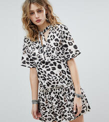 Свободное платье с леопардовым принтом Milk It Vintage - Кремовый 1238604