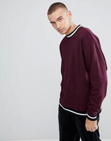 Свободный бордовый свитшот ASOS - Красный ASOS DESIGN 1164643