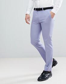 Голубые брюки скинни из 100% шерсти ASOS Wedding - Синий ASOS DESIGN 1161773