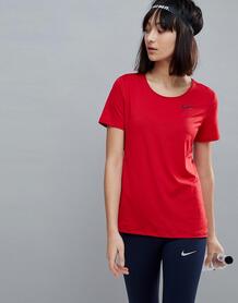 Красная футболка Nike Pro Training - Красный Nike Training 1152257