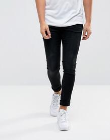 Черные супероблегающие джинсы с напылением DML Jeans - Черный 1163069