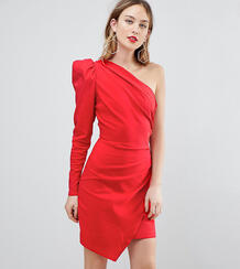 Платье мини на одно плечо ASOS Tall ULTIMATE - Красный 1110721