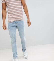 Светлые супероблегающие джинсы в винтажном стиле Noak - Синий 1192327