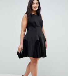 Кружевное платье мини ASOS CURVE - Черный 1170813