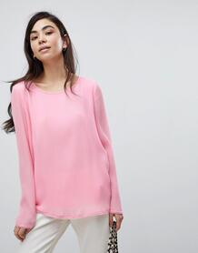 Плиссированная блузка Soaked In Luxury - Розовый 1184468
