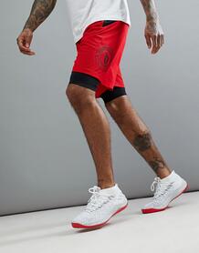 Красные шорты 2-в-1 adidas Basketball Dame CE7349 - Красный 1164330