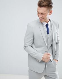 Светло-серый узкий пиджак ASOS - Серый ASOS DESIGN 1101333