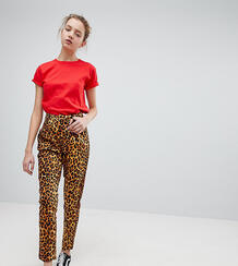 Широкие брюки со складками и леопардовым принтом Daisy Street - Мульти 1214731
