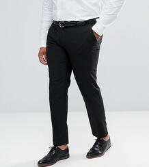 Черные строгие брюки зауженного кроя ASOS DESIGN Plus - Черный 1089078