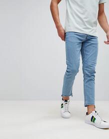 Эластичные джинсы скинни с необработанными краями Only & Sons - Синий 1215530