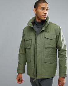 Куртка 3 в 1 цвета хаки Jack Wolfskin Port Hardy - Зеленый 1169546