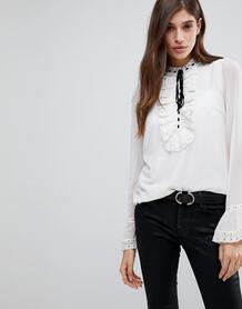 Блузка в викторианском стиле с завязкой Vero Moda - Белый 1207954