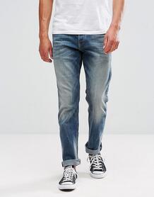 Выбеленные джинсы классического кроя Tom Tailor - Синий 1182737